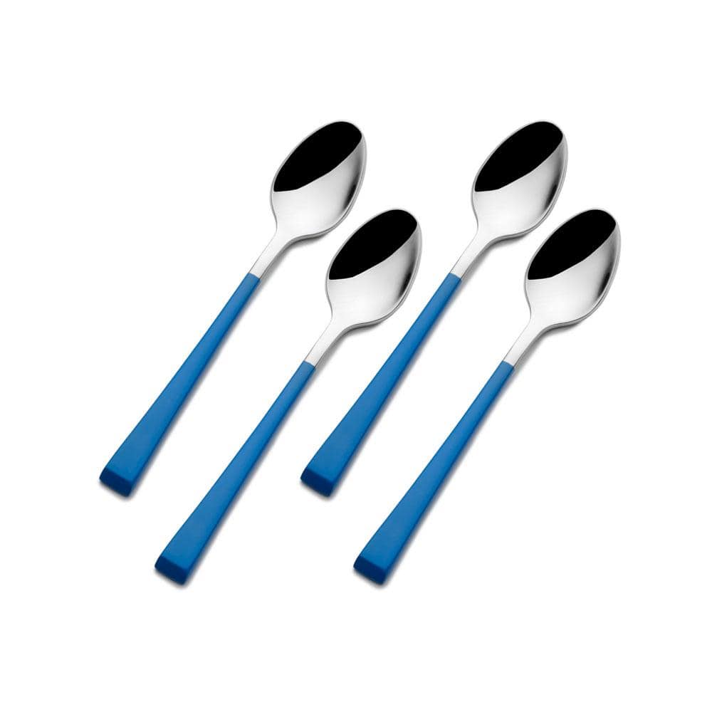 Rockford Blue Set Of 4 Demitasse Mini Coffee Spoons