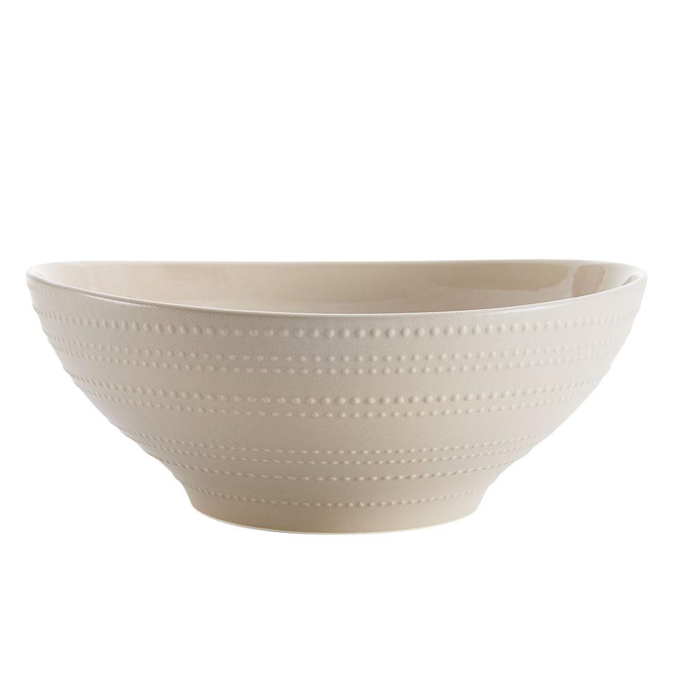 Ryder Beige Round Vegetable Bowl