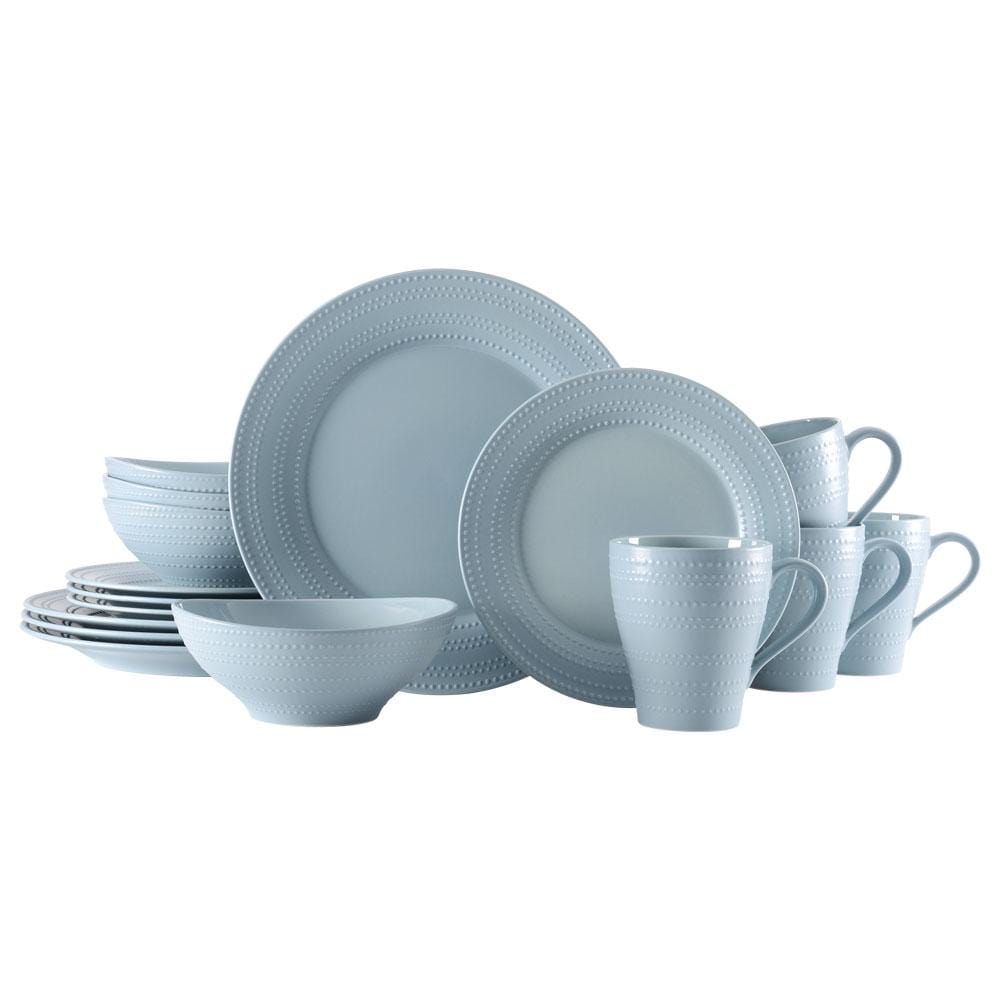 Ryder Blue 16 Piece Dinnerware Set, Service for 4