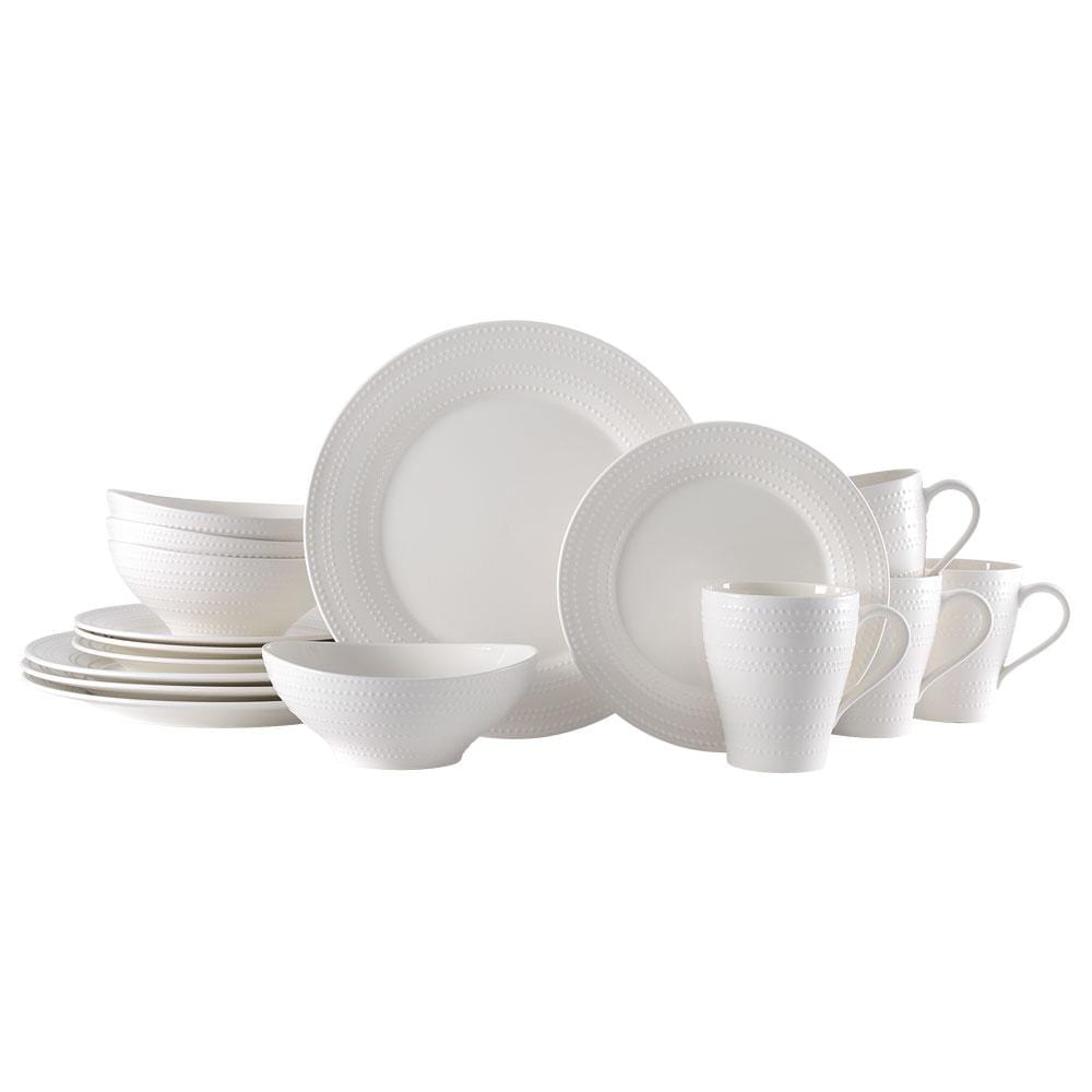Ryder White 16 Piece Dinnerware Set