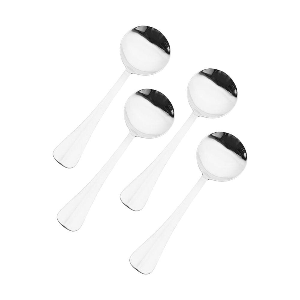 Satin Symmetry Set of 4 Bouillon Spoons