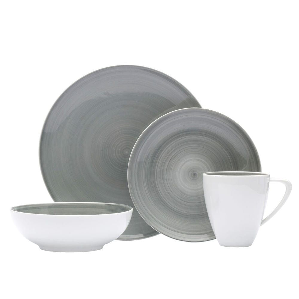 Savona Grey 16 Piece Dinnerware Set, Service for 4