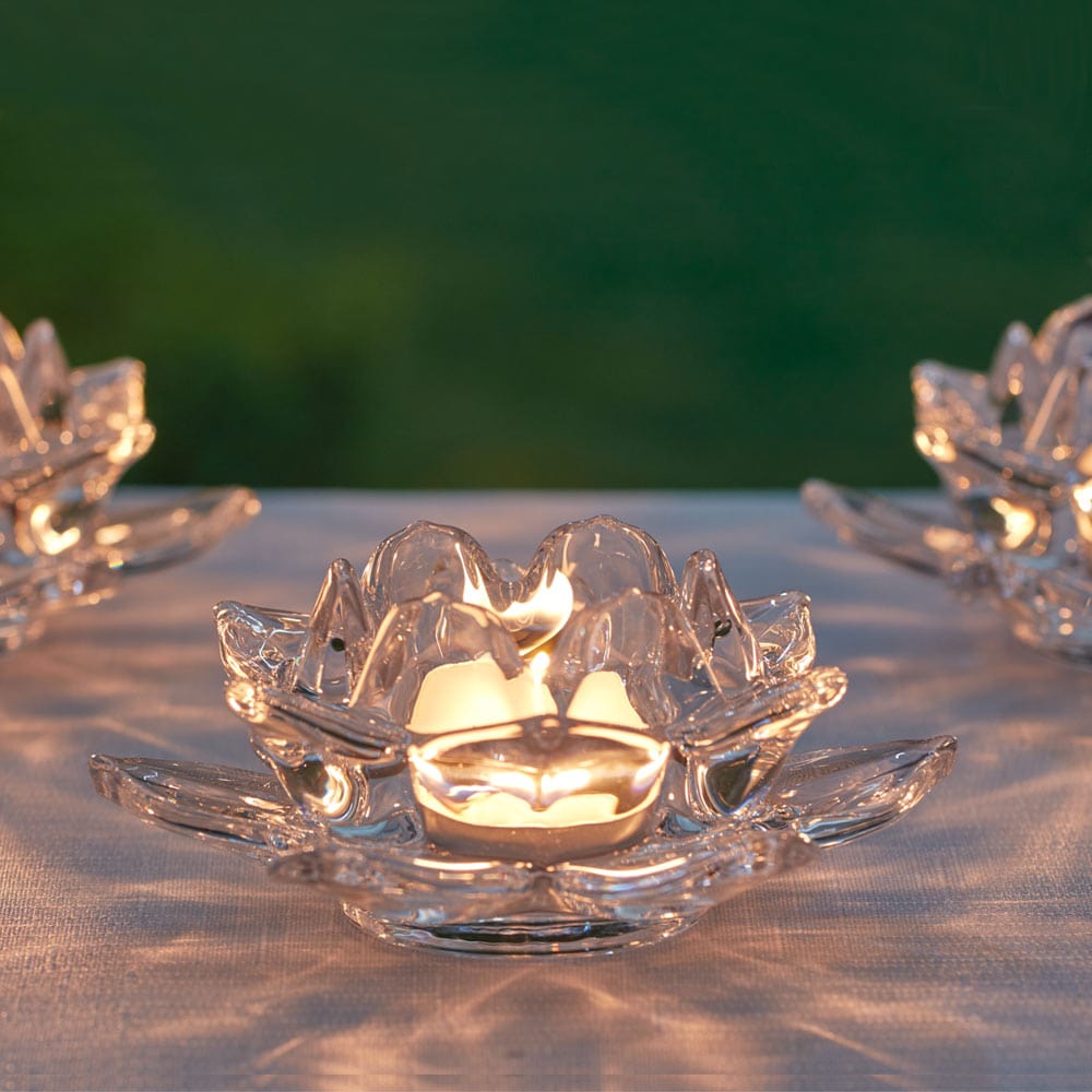 Set of 12 Flower Votive Holders