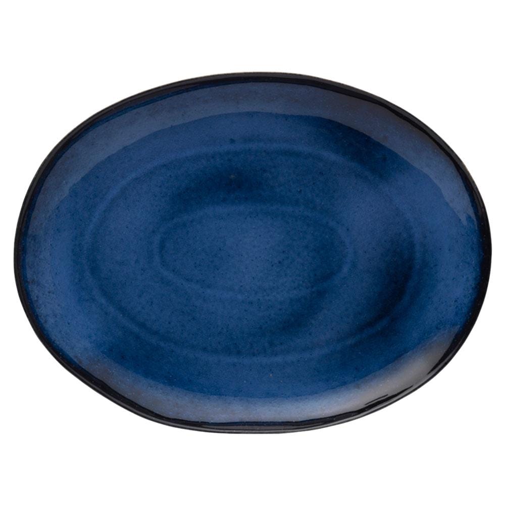 Shea Blue Oval Platter