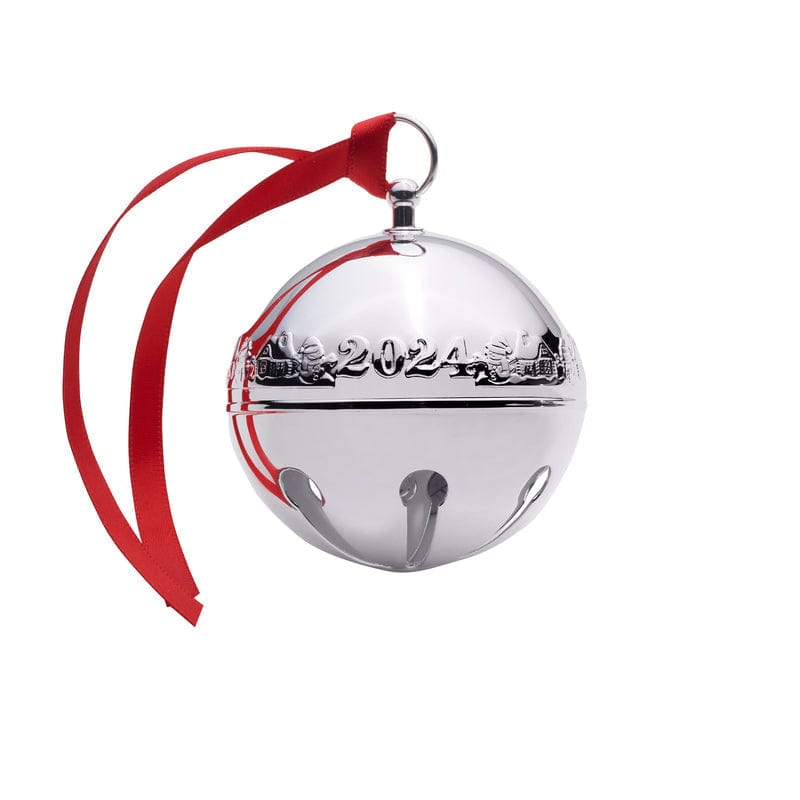 2024 Silver Plate Sleigh Bell Ornament  54th Edition