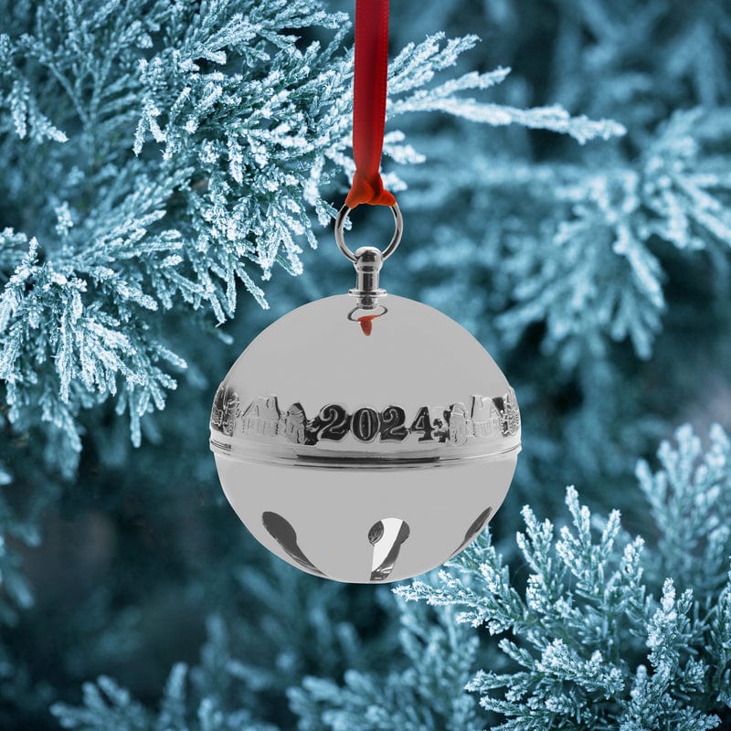 2024 Silver Plate Sleigh Bell Ornament  54th Edition