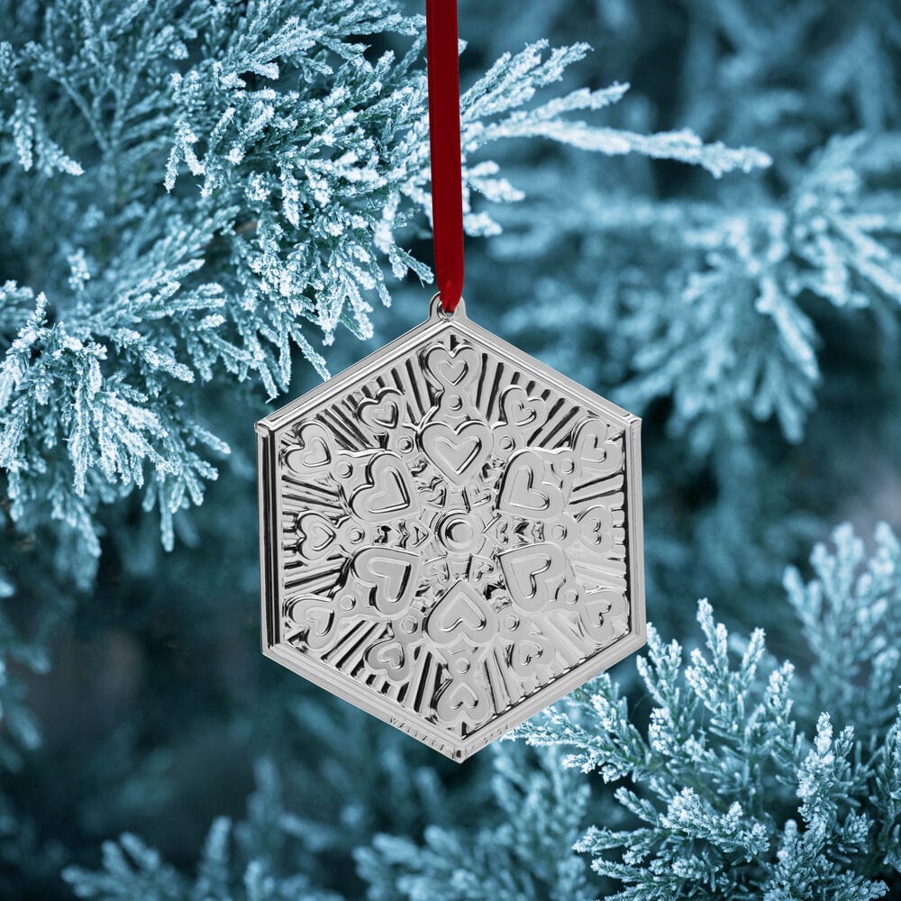 2024 Silver Plate Snowflake Ornament 4th Edition