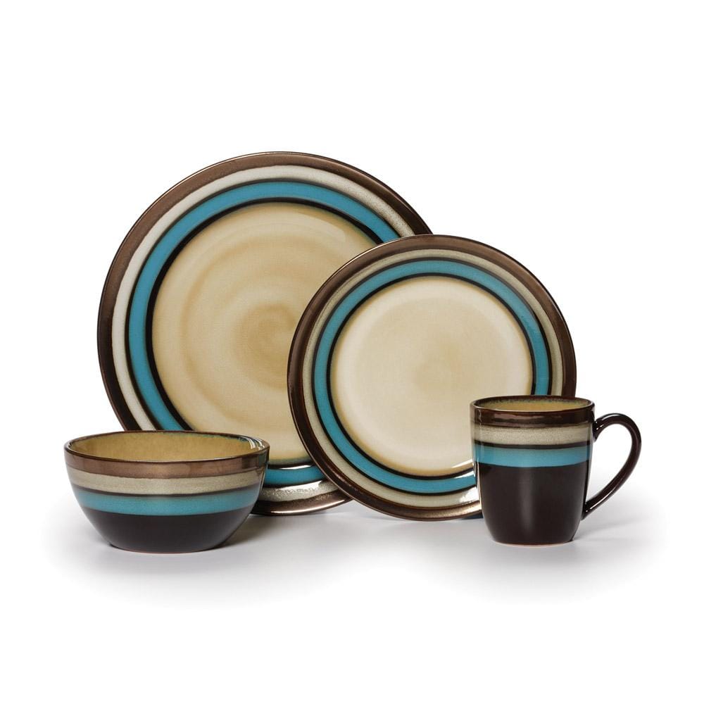 Spector Blue 16 Piece Dinnerware Set