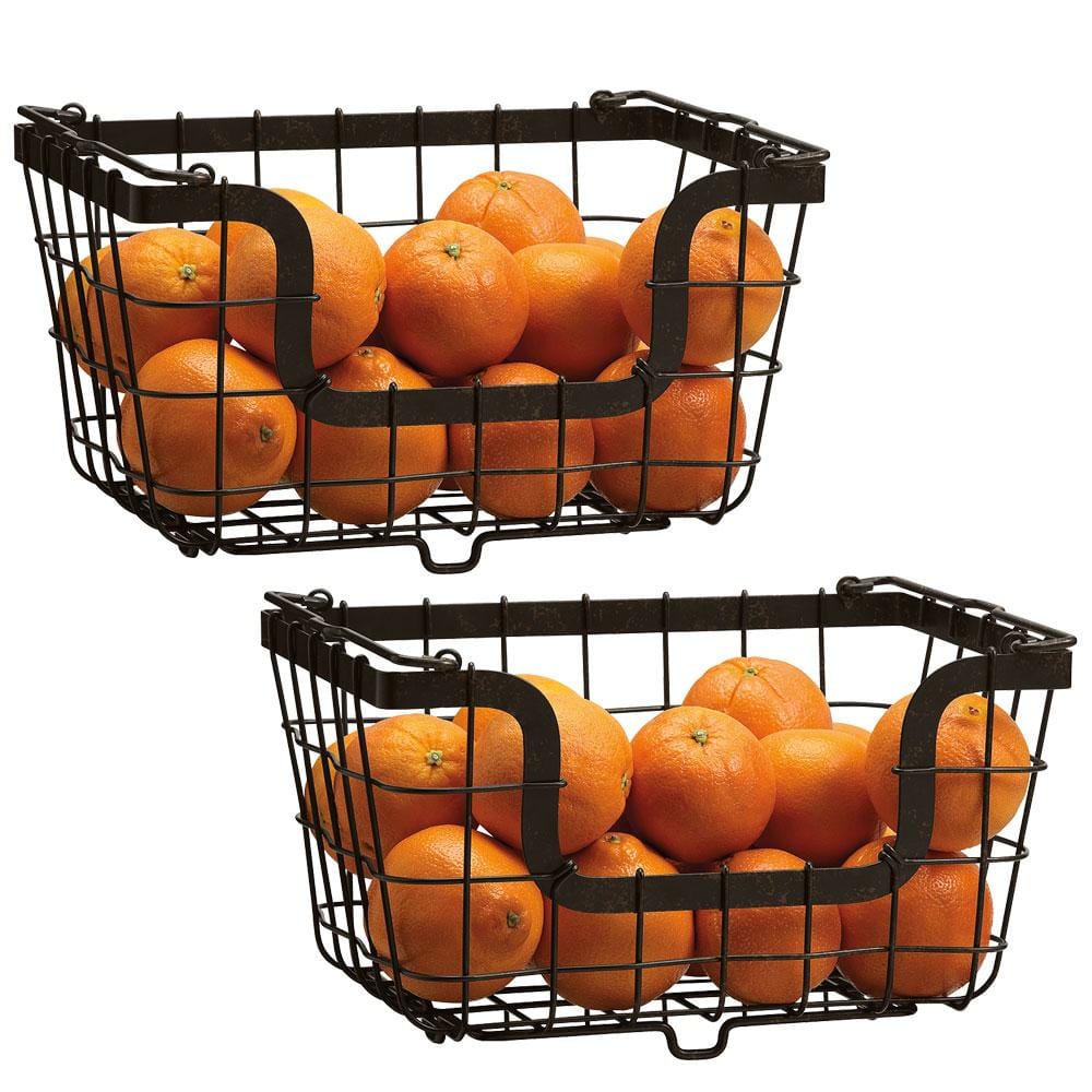 Stackable Storage Baskets, Set of 2