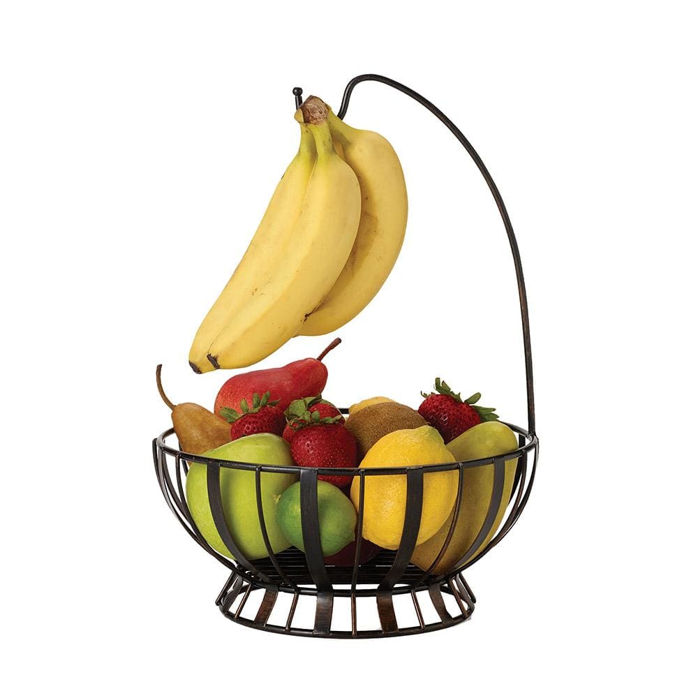 Stripe Fruit Basket With Banana Hook - DNU!