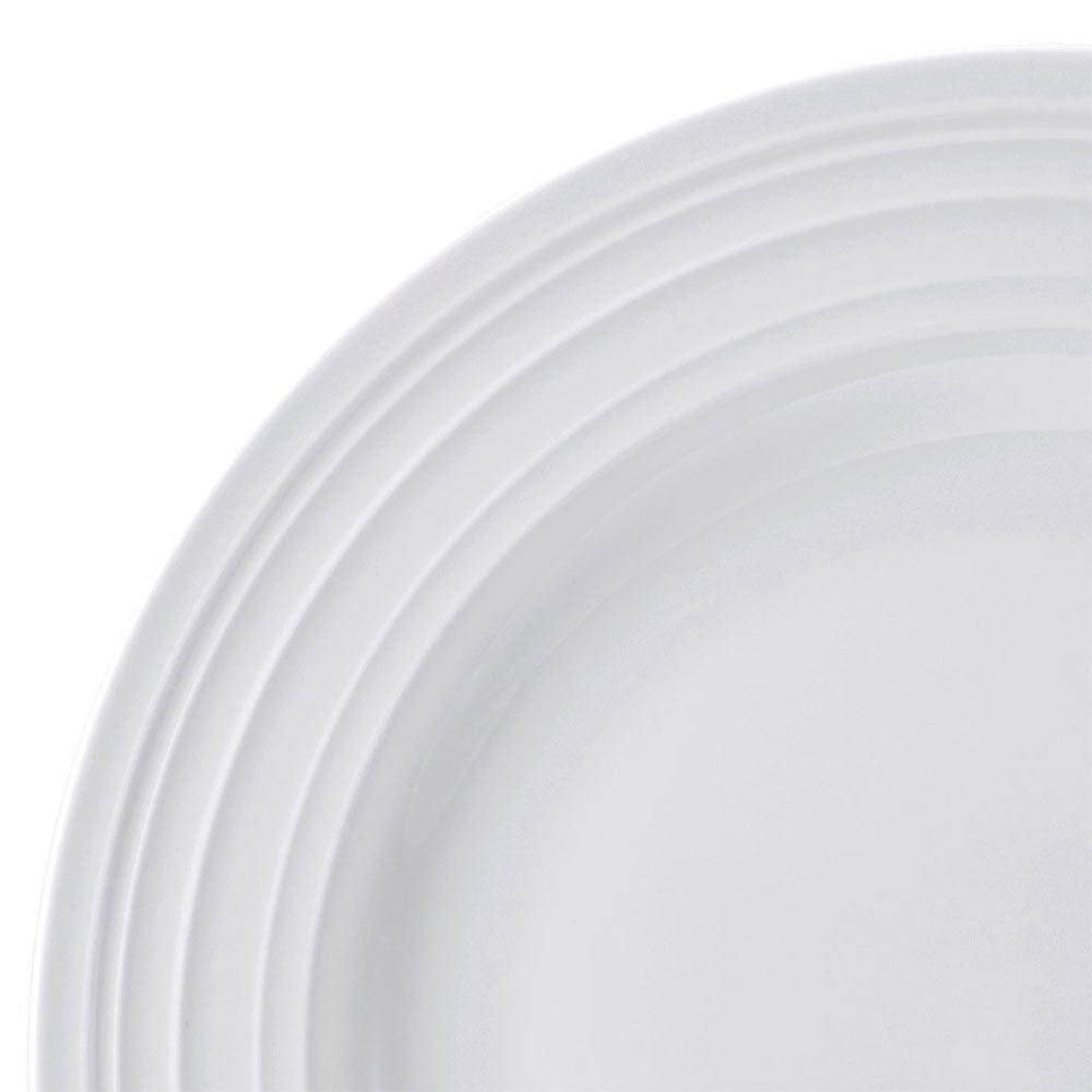 Swirl Bone 12 Piece Dinnerware Set with Pasta Bowls, Service for 4