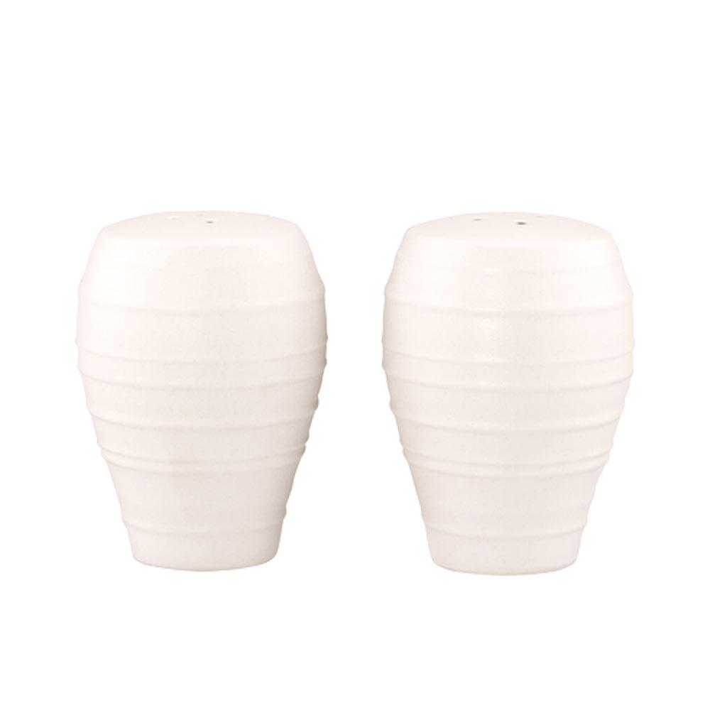 Swirl White Salt and Pepper Set