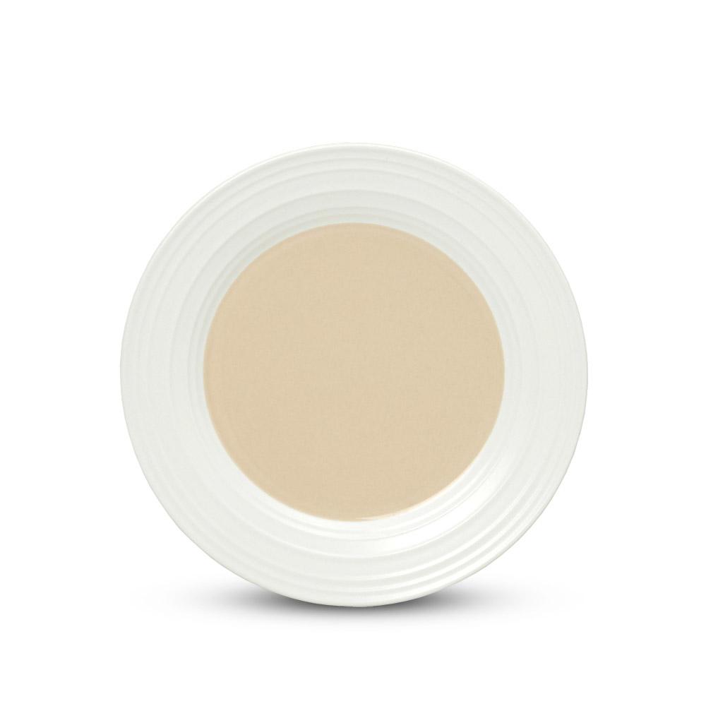 Swirl White Tonal Salad Plate