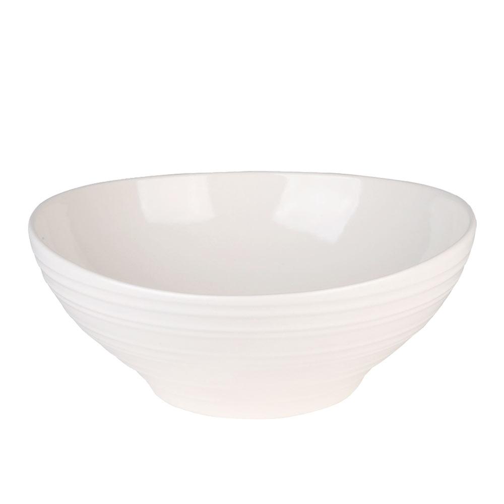 Swirl White Vegetable Bowl