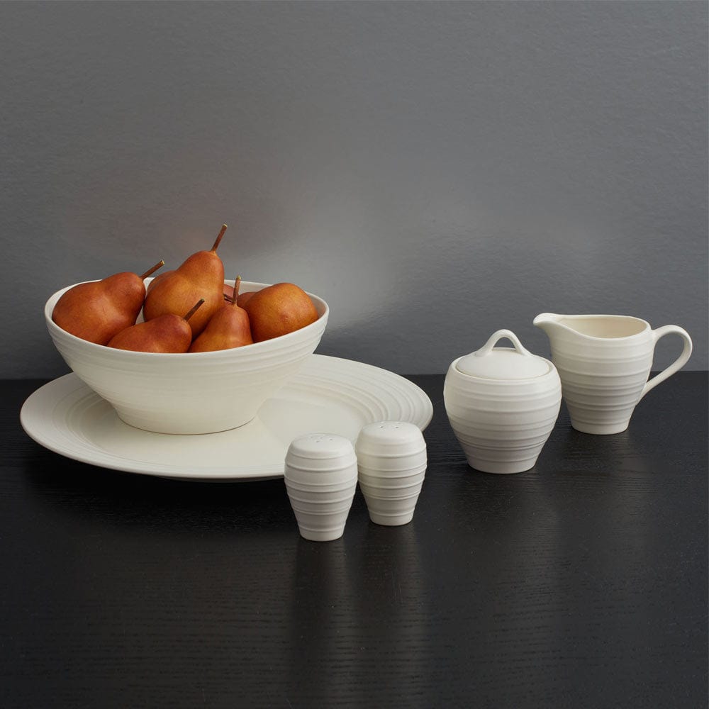 Swirl White Vegetable Bowl