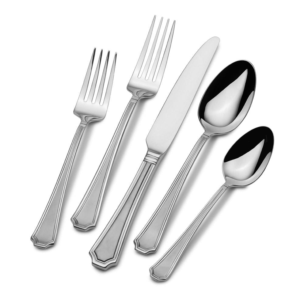 Tatum Frost 45 Piece Flatware Set, Service for 8