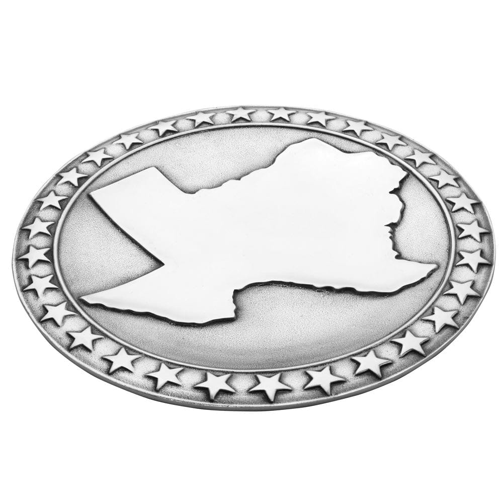 Texas Large Round Platter with Star Border