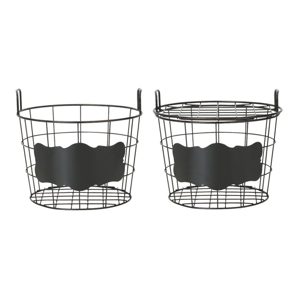 This and That Set of 2 Stacking Baskets with Lids