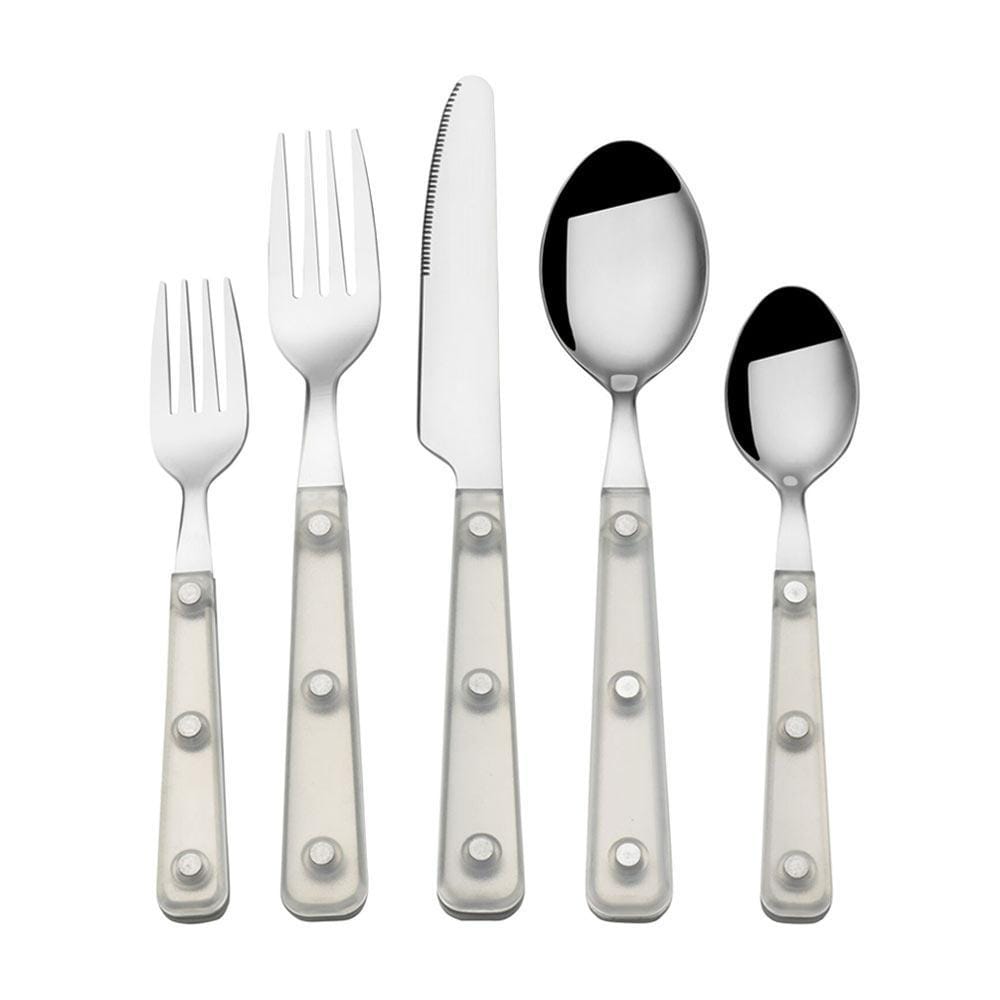 Translucent Clear 20 Piece Flatware Set, Service for 4
