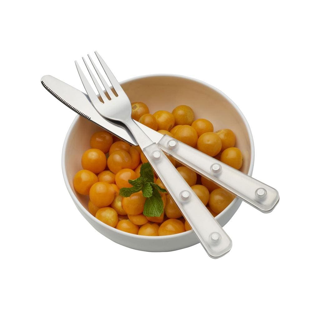 Translucent Clear 20 Piece Flatware Set, Service for 4