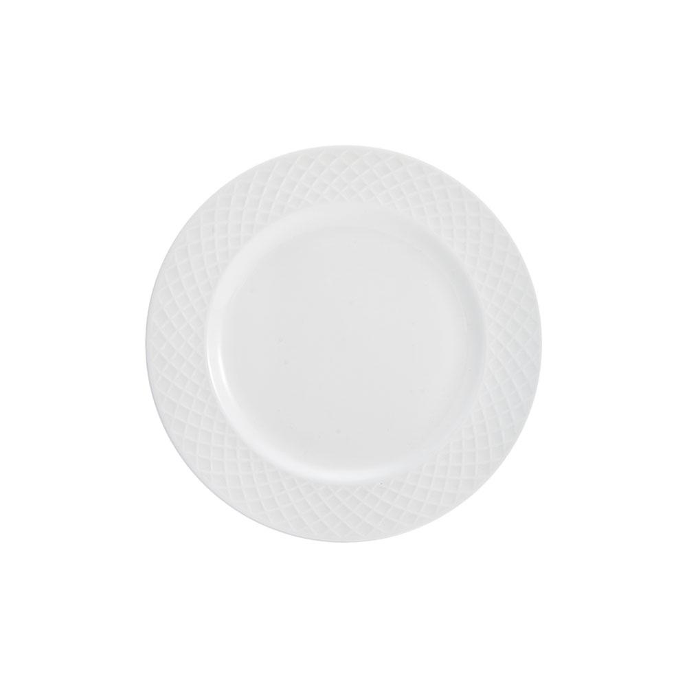 Trellis White Appetizer Plate