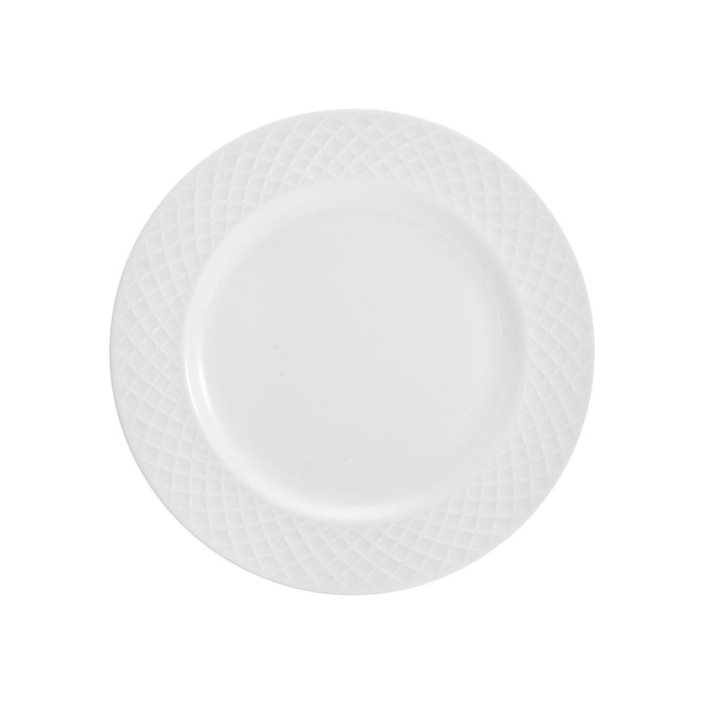 Trellis White Salad Plate