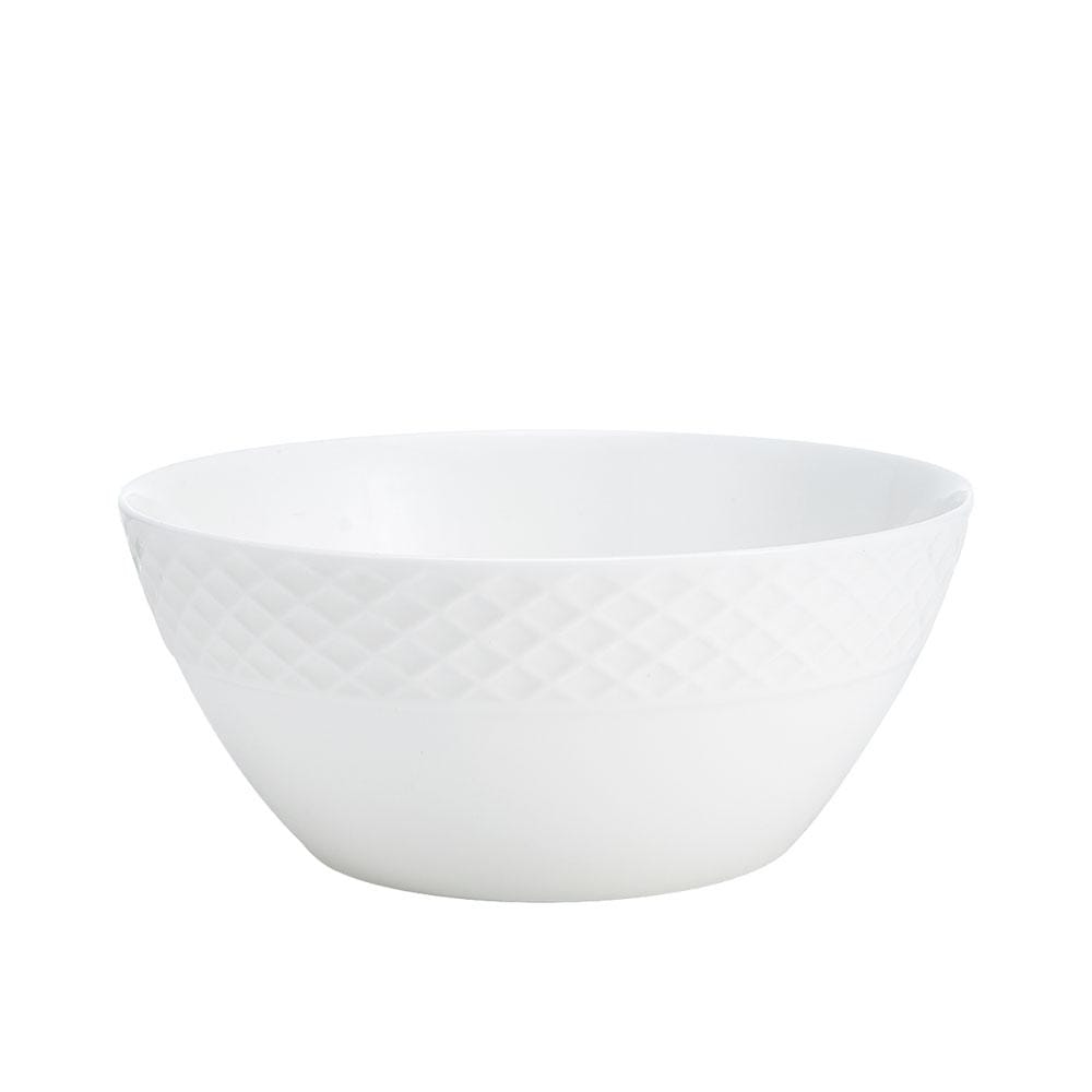 Trellis White Soup Cereal Bowl