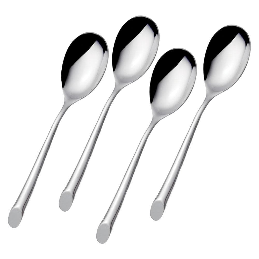 Wave Forged Set of 4 Dinner Spoons