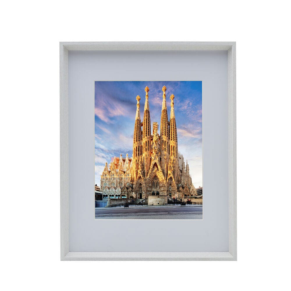 White 16 x 20 Gallery Frame, Matted to 11 x 14