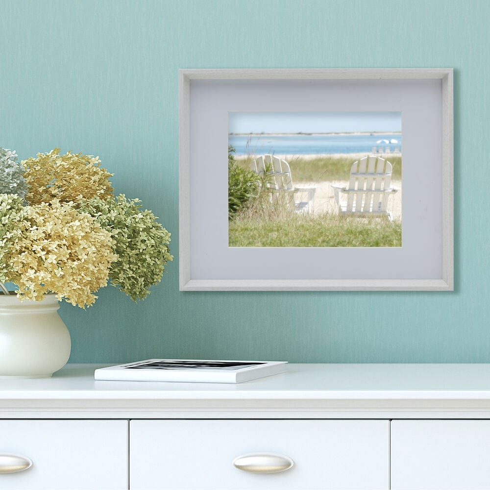 White 16 x 20 Gallery Frame, Matted to 11 x 14