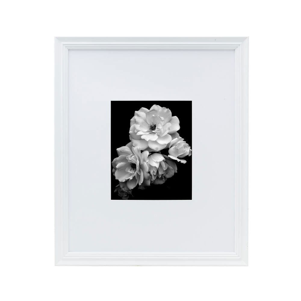 White 16 x 20 Gallery Frame, Matted to 8 x 10