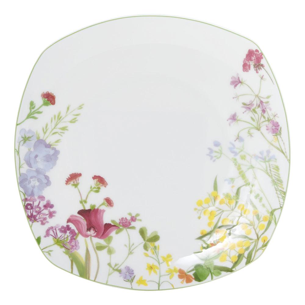 Wildflower Garden Square Dinner Plate