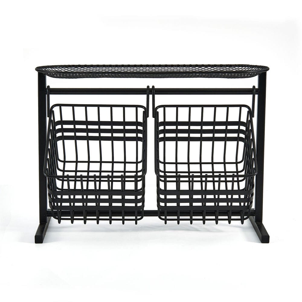 Wrapped Band 2 Tier Storage Basket
